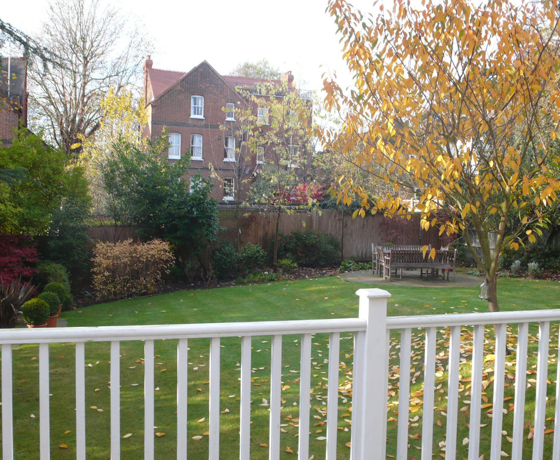 View of this garden in Highgate, before it has been re designed by London Garden Designer.